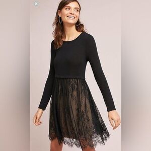 Anthropologie Bailey 44 Hadarah Lace Dress in Black | XSmall XS